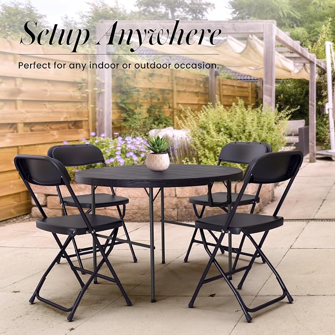 3.5 Feet Circular Round Foldable Table - Image 5