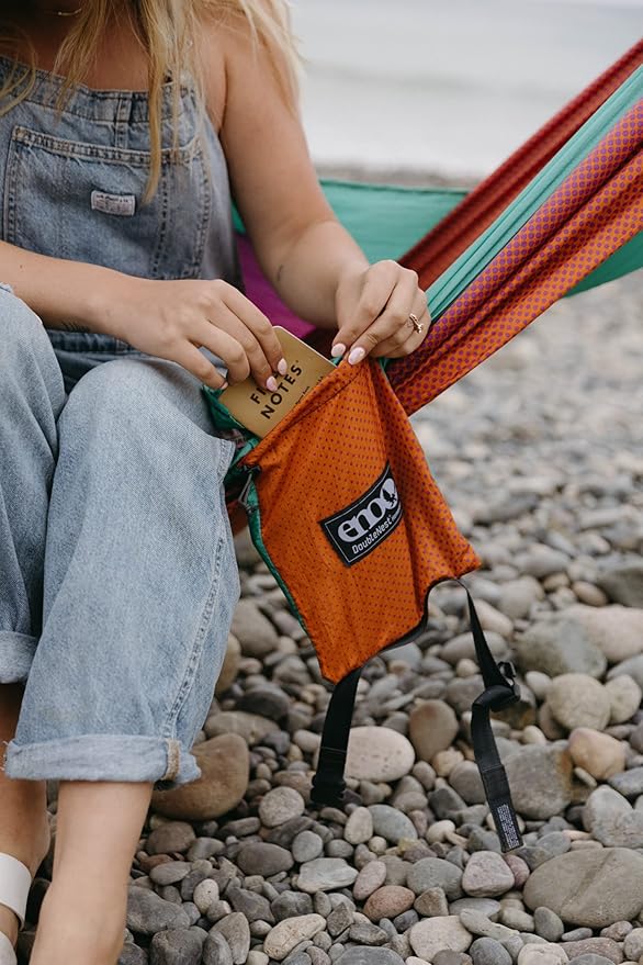 Hammock for Camping and Hiking, Lightweight Nylon in Seaglass