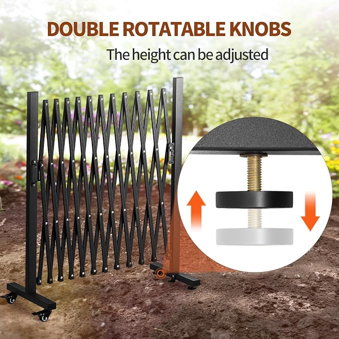 TECSPACE Aluminum Expandable Garden Fence, Portable Barricade Gate - Image 6