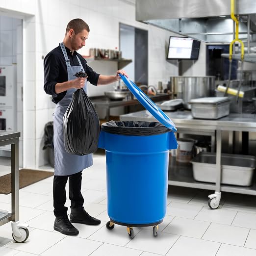 PRO&Family Commercial Round Trash Can - Image 4