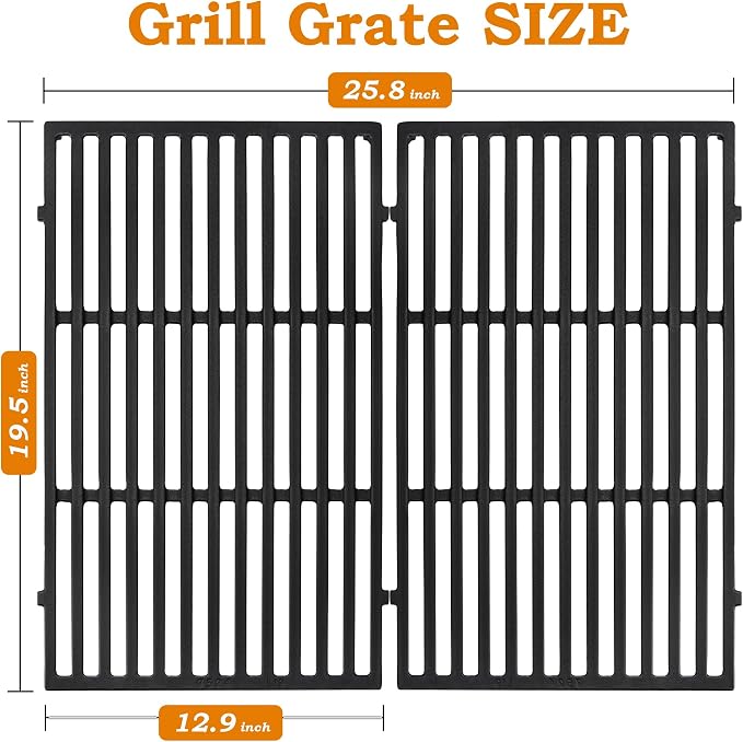 19.5 inch Grill Grates for Weber Genesis Grill Parts, Genesis 300 Series Grates - Image 3