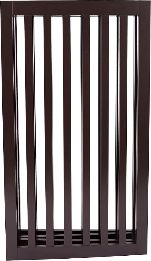 INTERNET'S BEST Dog Gate Indoor Freestanding Pet Barrier, Folding Wood Dog Fence - Image 8