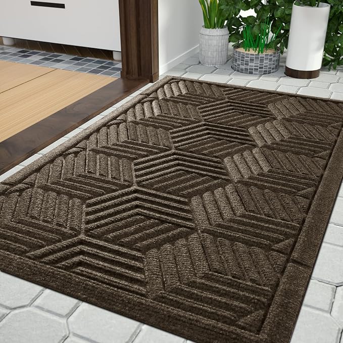Yimobra Large Door Mat 36x24, All-Season Waterproof Outdoor Mats by Yimobra