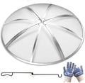 Stainless Steel Fire Pit Spark Screen 22 Inch Round, Heavy Duty Outdoor Fire by Baitedelai