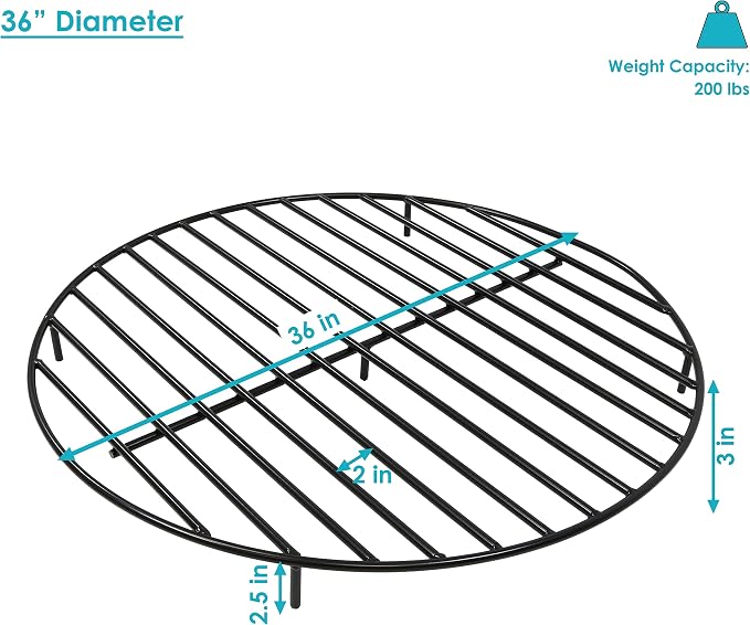 Sunnydaze Round Fire Pit Grate - Image 4