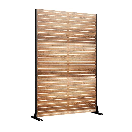 Casaphoria 72" H x 47" W Metal Privacy Screen, Freestanding Outdoor Screen - Image 5