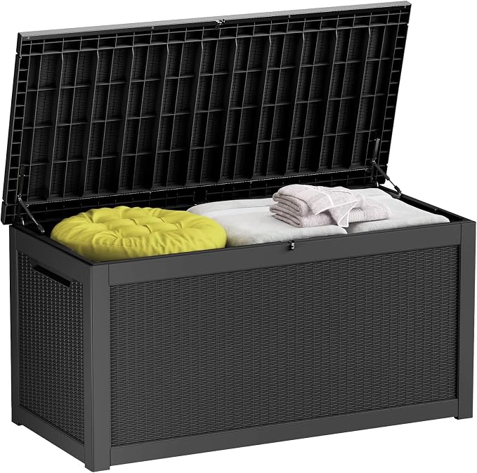 260 Gallon Outdoor Storage Box – Resin Deck Box by ATMELT