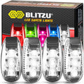 4 Pack LED Safety Light, Clip on Reflective Gear Lights by BLITZU