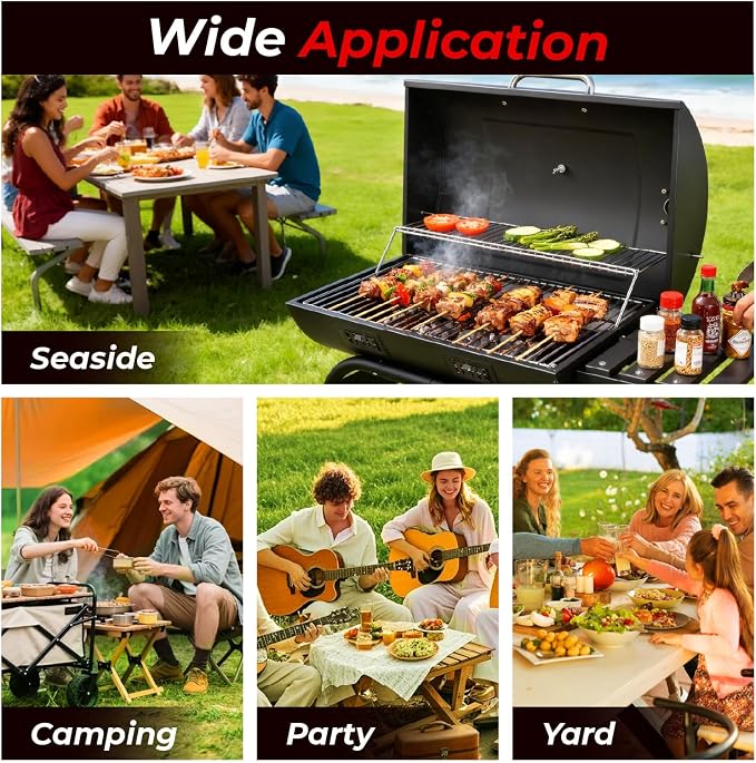 Outvita Barrel Charcoal Grill - Image 7