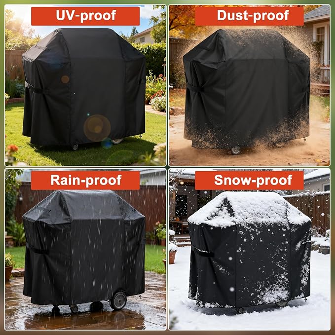LBTING Grill Cover, 48-inch Heavy Duty 300D Oxford Waterproof Windproof UV - Image 6