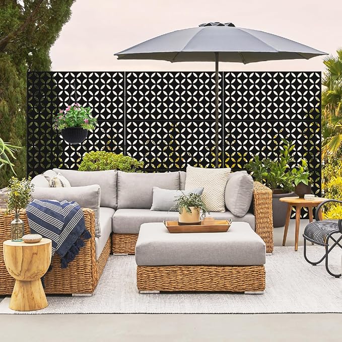 72" H×47" W Metal Privacy Screen, Outdoor Indoor Privacy Screens - Image 8