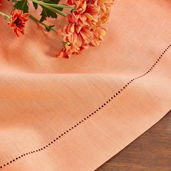 Solino Home Linen Coral Table Runner 72 Inches Long - Image 9