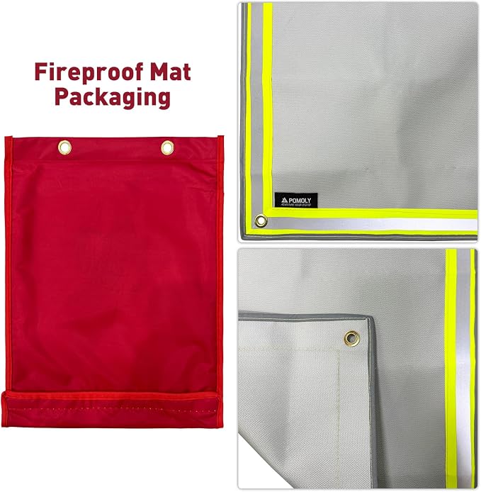 POMOLY Fire Pit Mat, Fireproof Mat Visible at Night-Great - Image 9