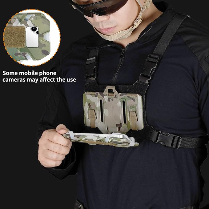 Tactical Molle Phone Holder for Plate Carrier Vest, Quick Release & Adjustable - Image 6