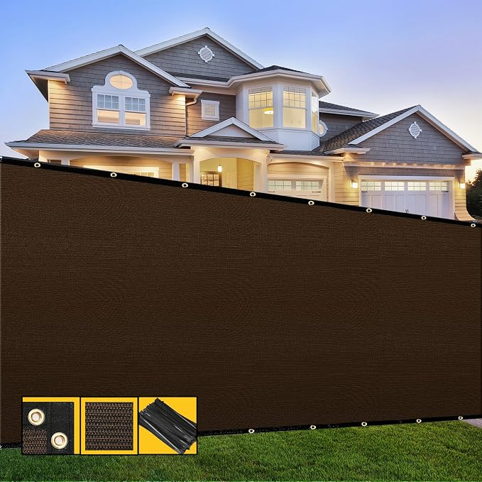 Customized 4' x 125' Brown Fence Privacy Screen, by SHADESPEARE