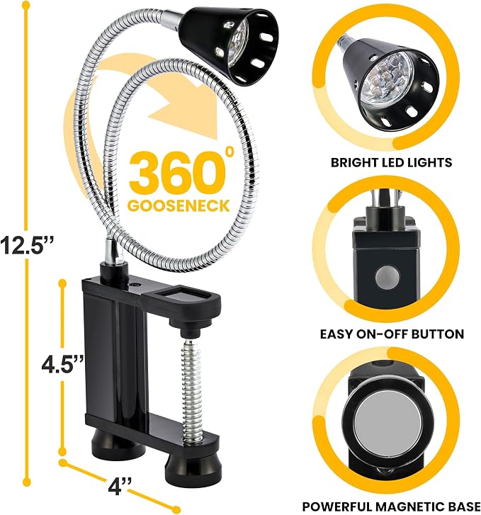 BBQ Grill Lights Magnetic Base Super-Bright LED Lights-360 Degree Flexible - Image 4