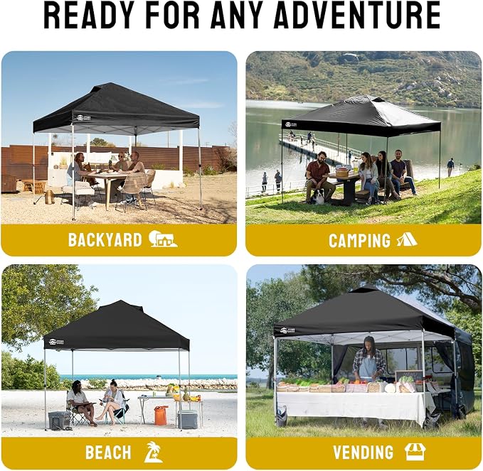 CROWN SHADES 12x12 Pop Up Canopy Outside Canopy, Patented One Push Tent Canopy - Image 4