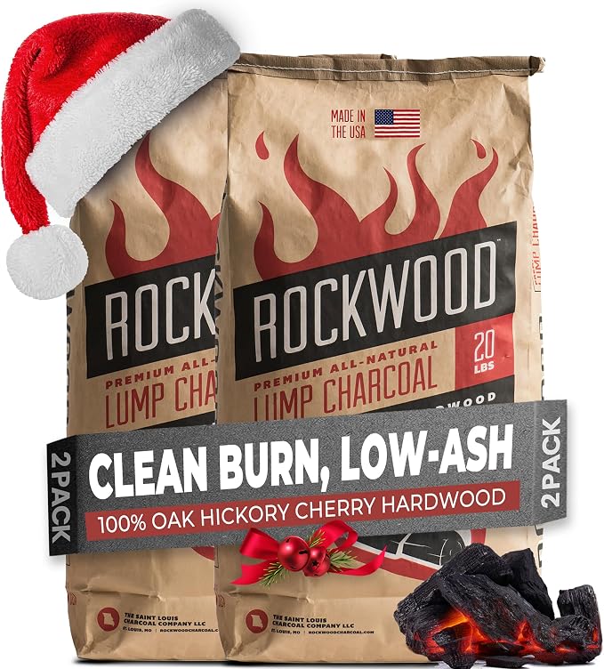 Rockwood Premium Hardwood Lump Charcoal – Oak, Hickory & Cherry Blend by Rockwood