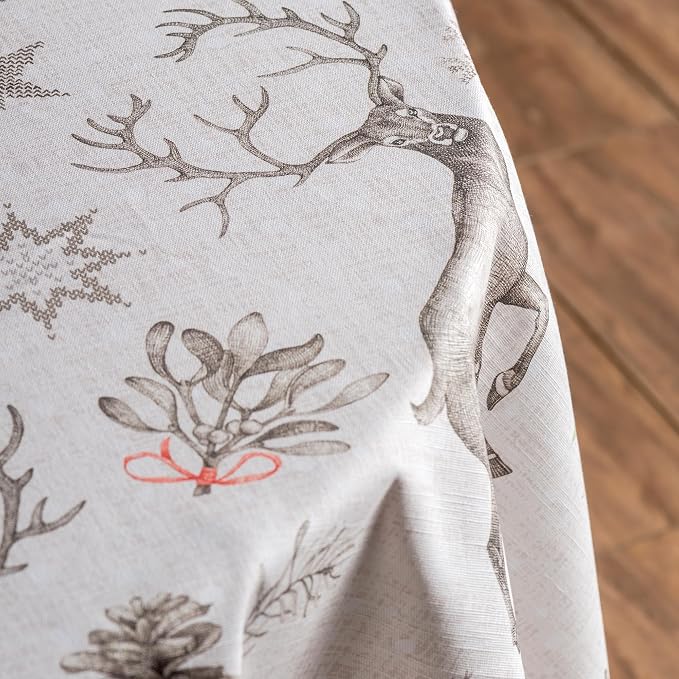 Maison d' Hermine Table Cloth Round Table 100% Cotton 69 Inches Fall Tablecloth - Image 9