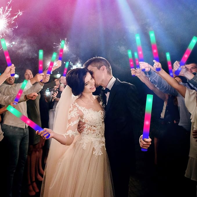 200 PCS LED Foam Sticks, Bulk Glow Sticks, Foam Glow Sticks - Image 3