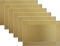 Placemats Vinyl Twill Weave Heat-Resistant Table Mats Washable Kitchen Placemats by PandaPalm