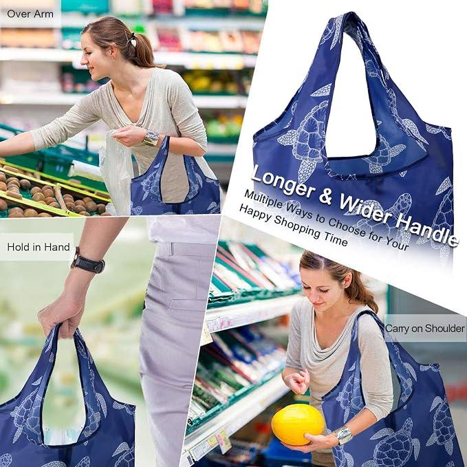 BeeGreen Animal Reusable Shopping Bags Grocery Totes 10 Pack - Image 6