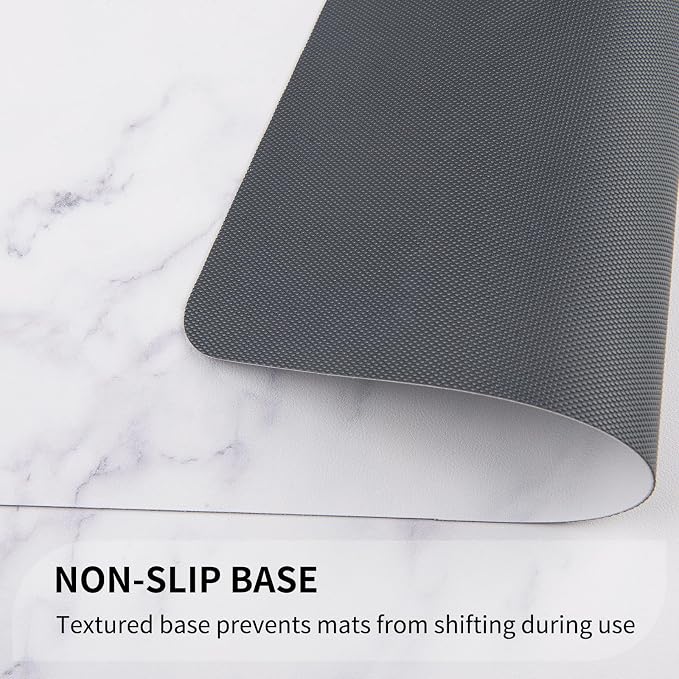 QIYI Placemats Set of 4, 12x18 Inch Faux Leather Place Mats - Image 4