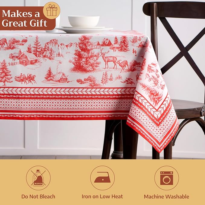 Maison d' Hermine Table Cloth Rectangle Table 100% Cotton 70 x 140 Inches Fall - Image 5