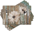 White Sunflower Placemats set of 4 by Unknown