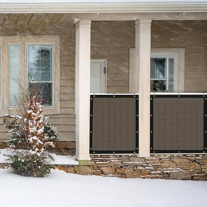 UPGRADE Privacy Fence Screen 4'x68' Brown Outdoor 90% Visibility Blockage 170 - Image 8