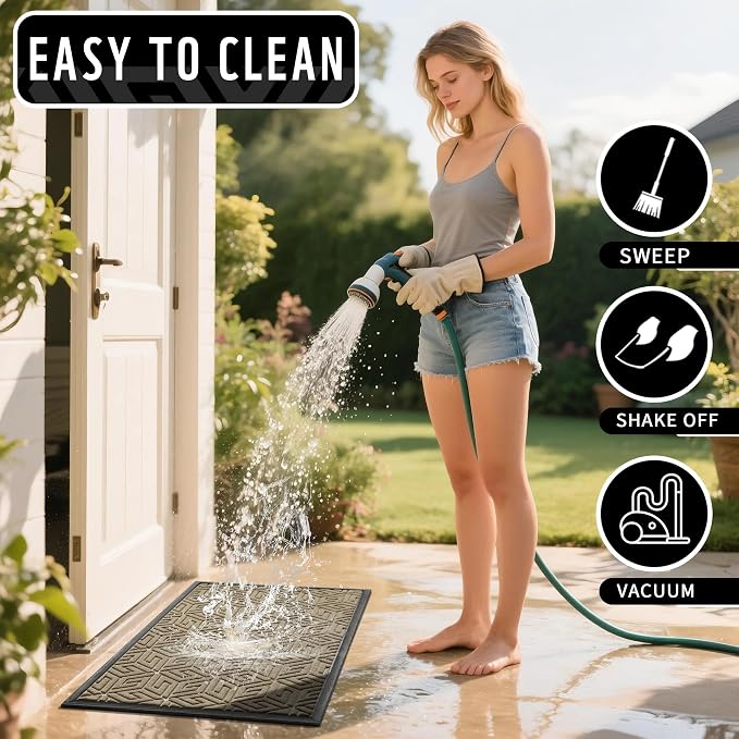 Yimobra Large Door Mat 36x24, All-Weather Waterproof Outdoor Mats - Image 5