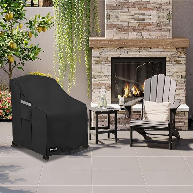 Outdoor Chair Covers 32"W x 35"D x 36"H, 600D Heavy Duty Waterproof Patio Chair - Image 8