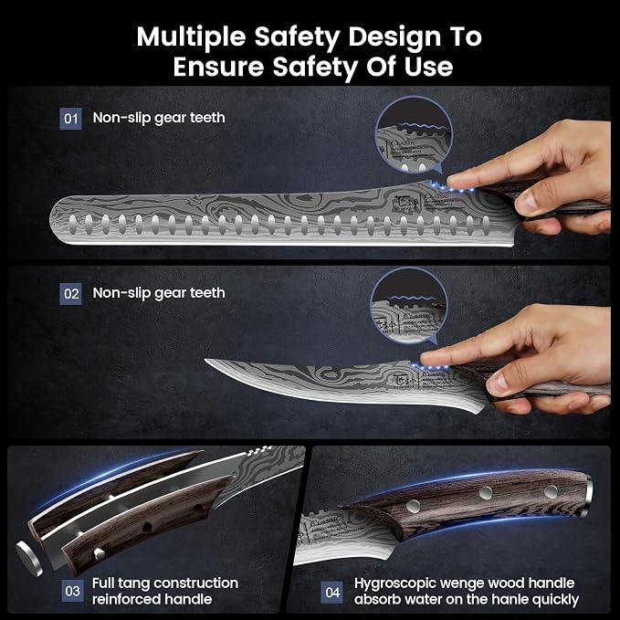 Brisket Slicing Knife Set, Carving and Boning Knife - Image 5