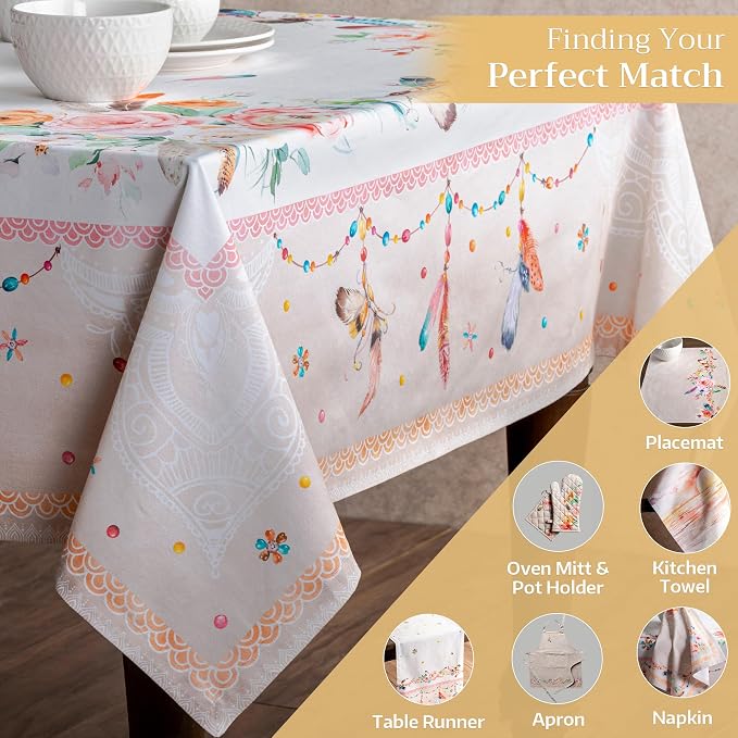 Maison d' Hermine Table Cloth Rectangle Table 100% Cotton 54 x 72 Inches - Image 5