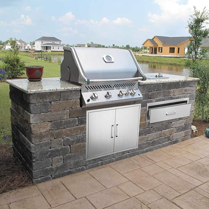 Outdoor Kitchen Single Drawer Stainless Steel BBQ Enlarger -30" W x 10" H x 23" - Image 7