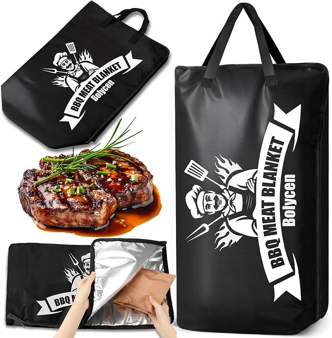 Upgraded BBQ Blanket for Resting Meat, Smoker Accessories Brisket Blanket by Bolycen