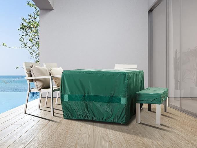 Covermates Classic Rectangular Table Top Cover – All-Weather Outdoor Table - Image 8