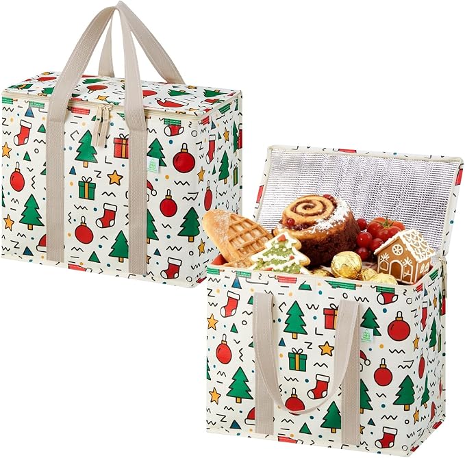 VENO 2 Pack Cooler Bag, Insulated Grocery Bags by Veno