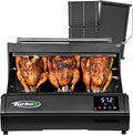 Turbo E XL Electric Grill, 1700W Infrared, Warming Rack and Probe, Apartment by TurboEbyPLUGNGRILL