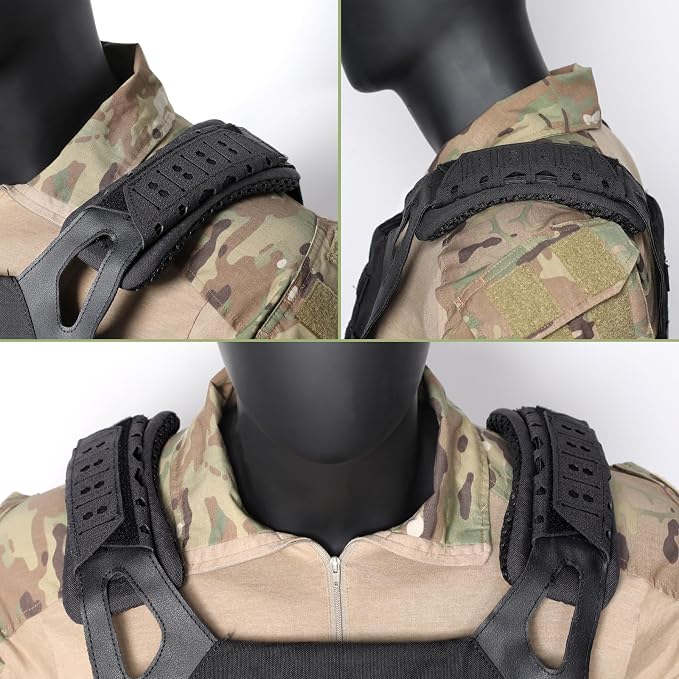 WYNEX Shoulder Strap Pad for Vest Carrier, 2 Pack Tactical Plate Shoulder Pads - Image 3