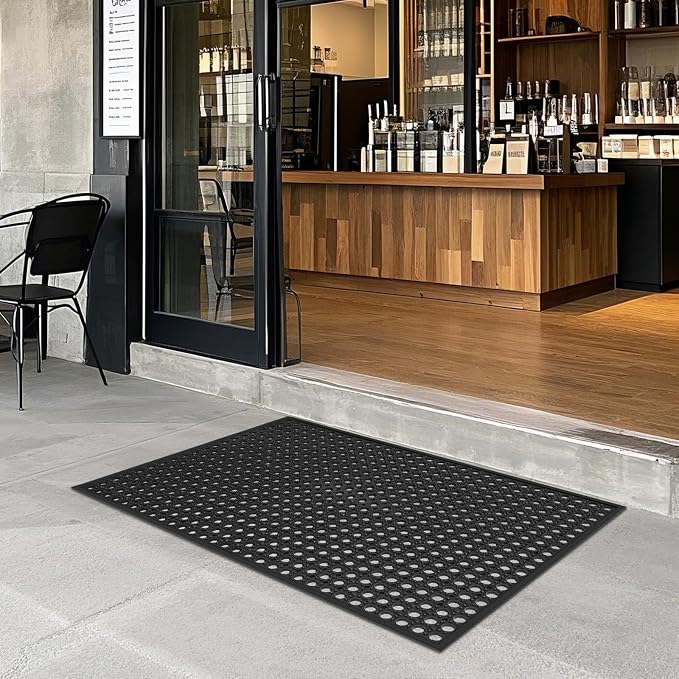 Outdoor Rubber Mat Kitchen Anti-Fatigue Floor Mats Restaurant Bar Floor Mat New - Image 2