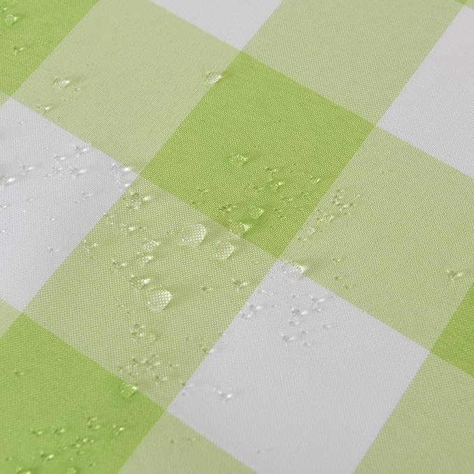2 Pack Waterproof Polyester Fabic Round Checkered Tablecloth，60 Outdoor Table - Image 5