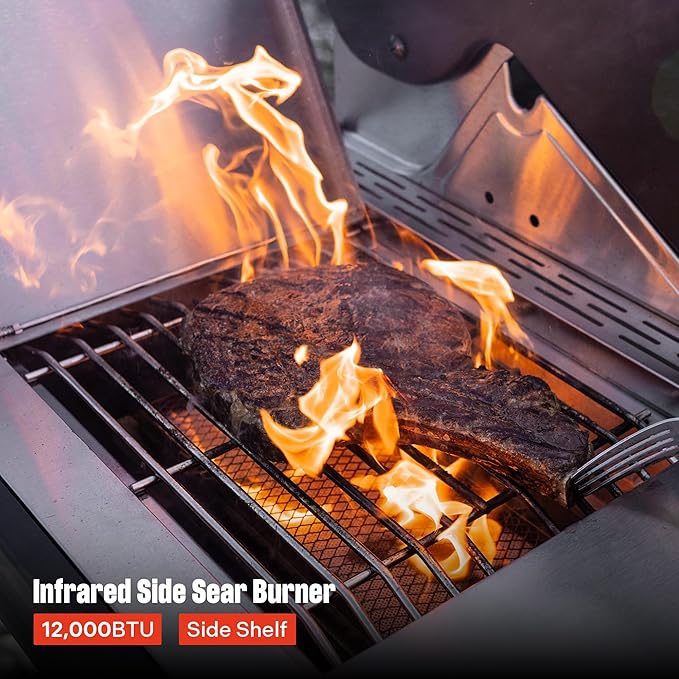 Monument Grills Larger 4-Burner Propane Gas Grills Stainless Steel - Image 8