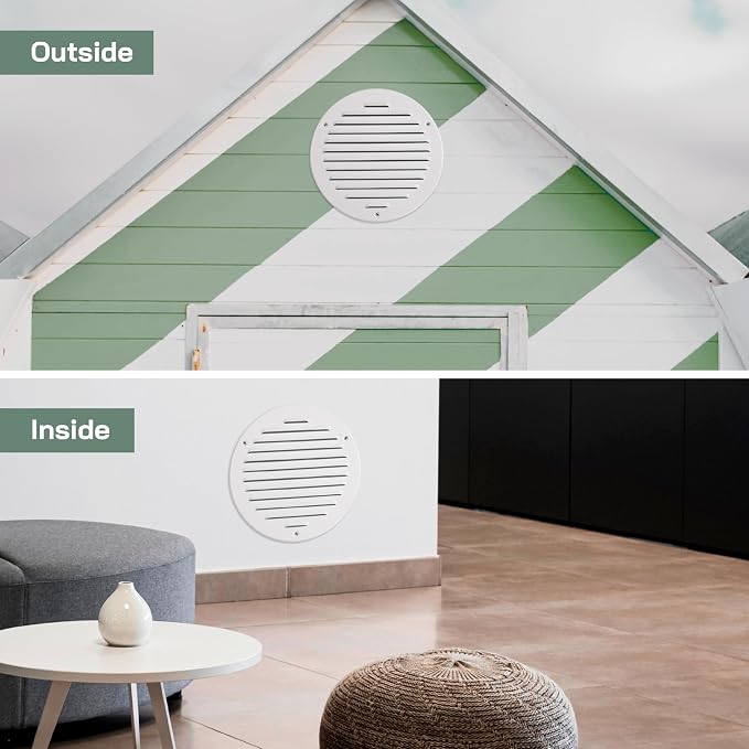 Vent Systems 6 Inch Pack of 5 White Vent Cover - Image 5