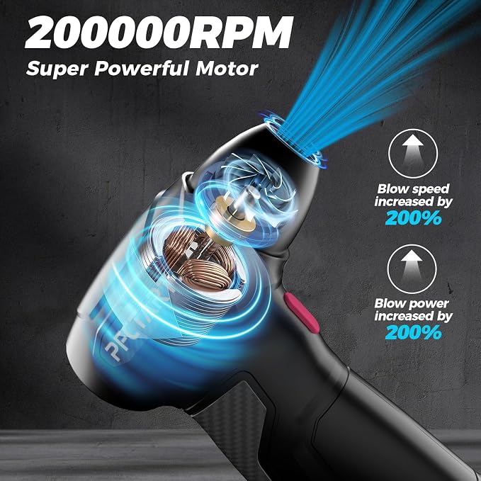 Compress Air Duster, 200000RPM Electric Air Duster - Image 3