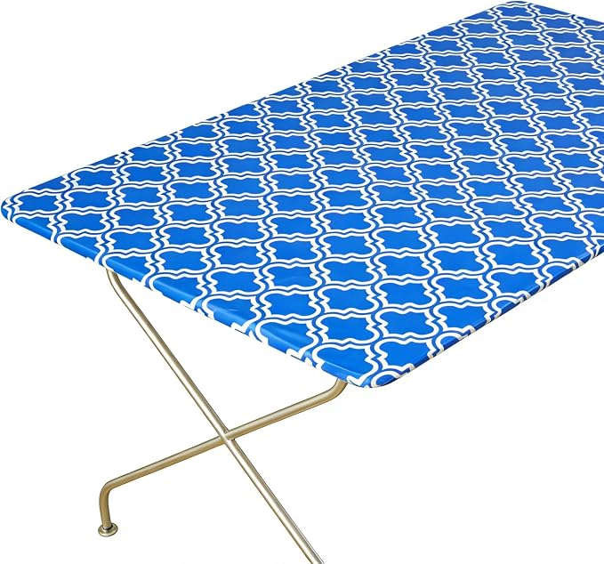 Rectangle Picnic Table Cloth, Elastic Waterproof Fitted Vinyl Tablecloths by Unknown