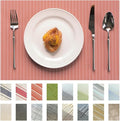 Placemats Set of 12 Vinyl/Plastic Woven Place Mats by Unknown