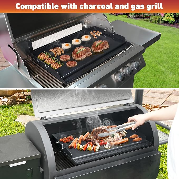 Skyflame 23"x16" Universal Grill Flat Top Griddle, Ceramic Coating Nonstick BBQ - Image 7