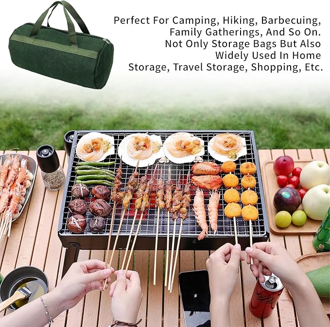 Grill Accessory Storage Bag, Double Zipper Grill Tool Storage Bag, BBQ Tool - Image 4