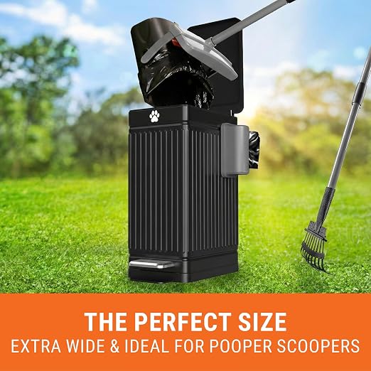 Pupzle Dog Poop Trash Can Outside, 3.2 Gal Metal Dog Waste Trash Can - Image 8